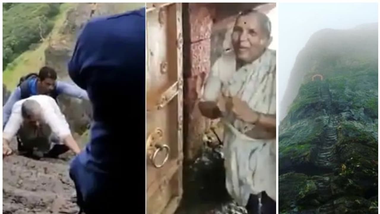 പ്രായം തടസമല്ല, സാരിയുടുത്ത് 70ാം വയസില് അതിസാഹസികമായി കോട്ട കീഴടക്കുന്ന വനിത പ്രായം തടസമല്ല, സാരിയുടുത്ത് 70ാം വയസില് അതിസാഹസികമായി കോട്ട കീഴടക്കുന്ന വനിത