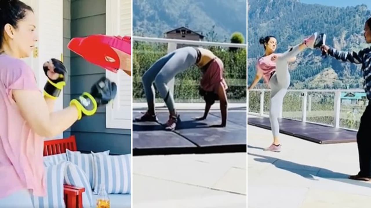 Kangana Ranaut gets trained for Tejas in Manali (Watch)