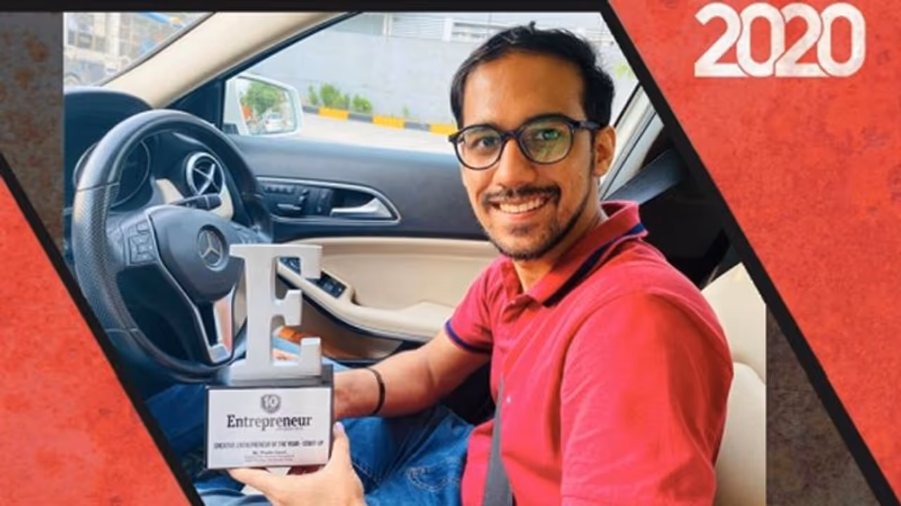 Pratik Gauri awarded Creative Entrepreneur Of The Year 2020 Startup by Entrepreneur India