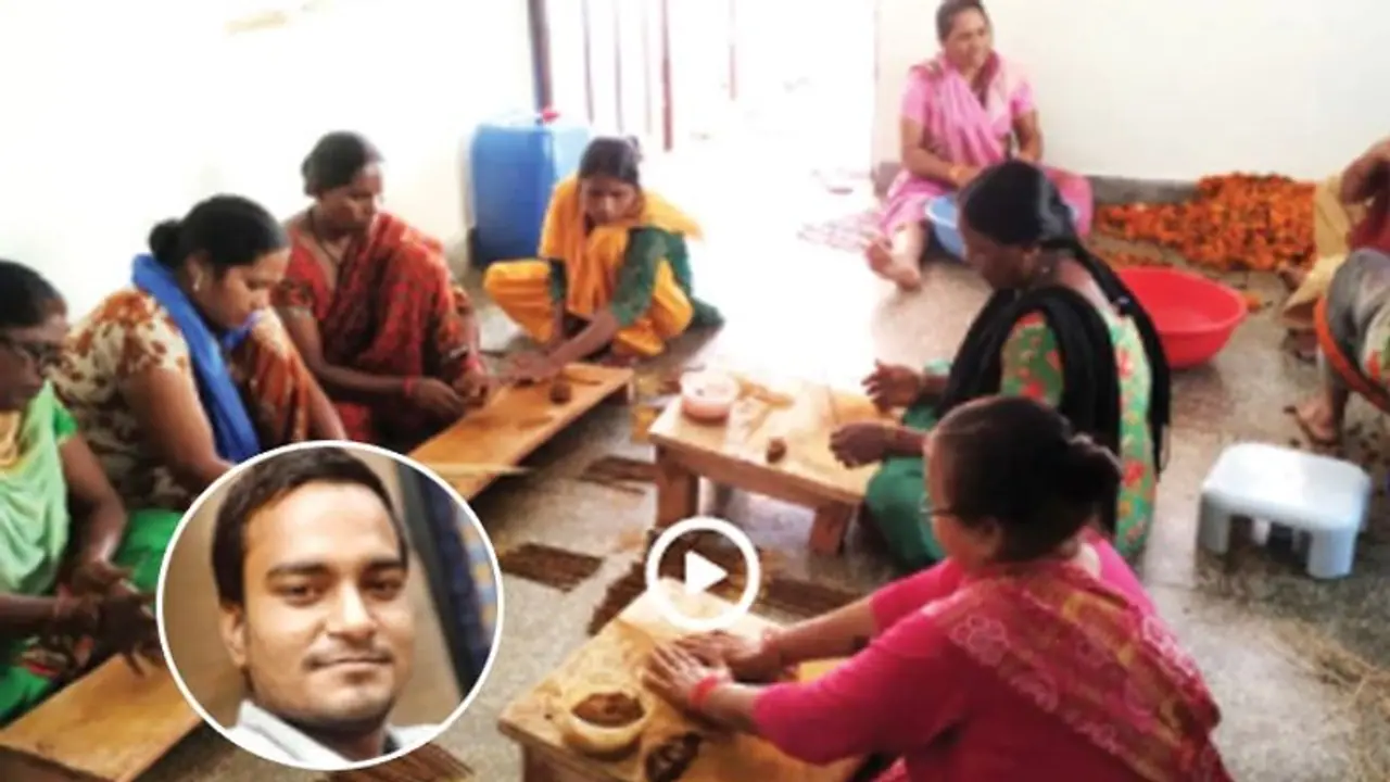 How a youngster left his high paying job, took up waste flower management & employs marginalised women How a youngster left his high paying job, took up waste flower management & employs marginalised women