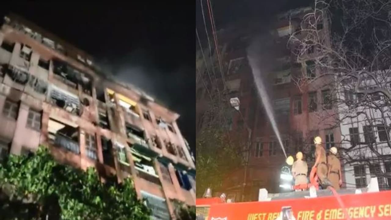 রাতের শহরে বহুতলে বিধ্বংসী অগ্নিকাণ্ড, মৃত ১, আহত একাধিক