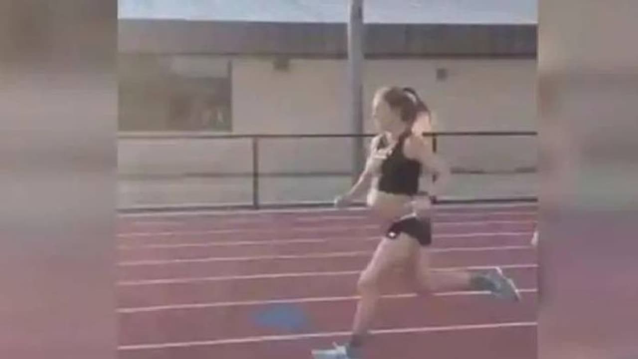 ഭർത്താവിന്‍റെ വെല്ലുവിളി ഏറ്റെടുത്തു; ഒമ്പതാം മാസത്തിൽ അഞ്ചുമിനിറ്റിനുള്ളിൽ 1.6 കി.മീ ഓടി യുവതി