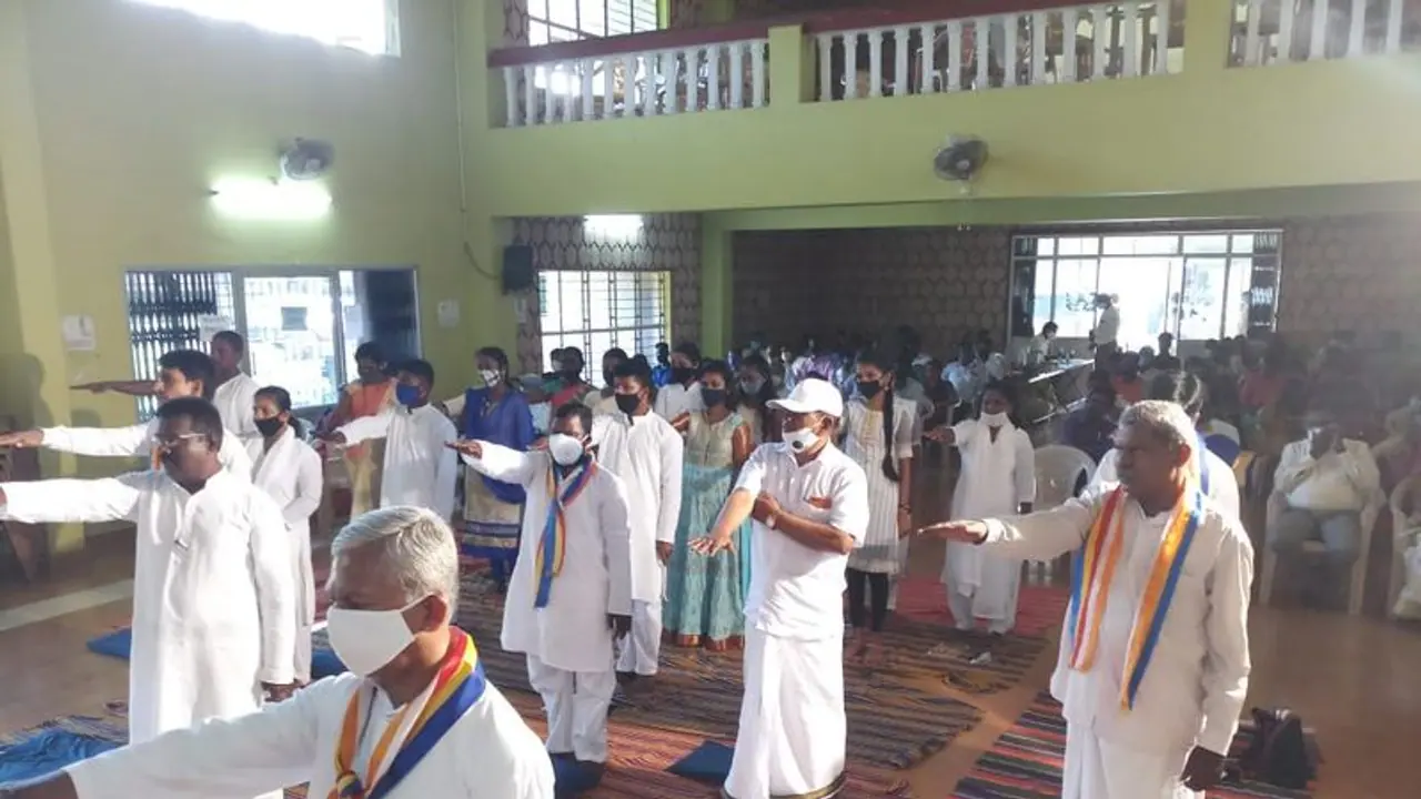 Karnataka: 50 Dalits convert to Buddhism in Udupi Karnataka: 50 Dalits convert to Buddhism in Udupi