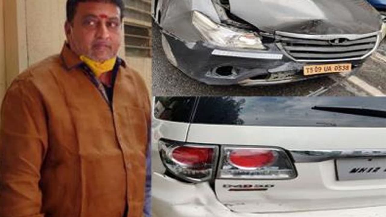 థర్టీ ఇయర్స్ పృథ్వీ ప్రయాణిస్తున్న కారుకు ప్రమాదం