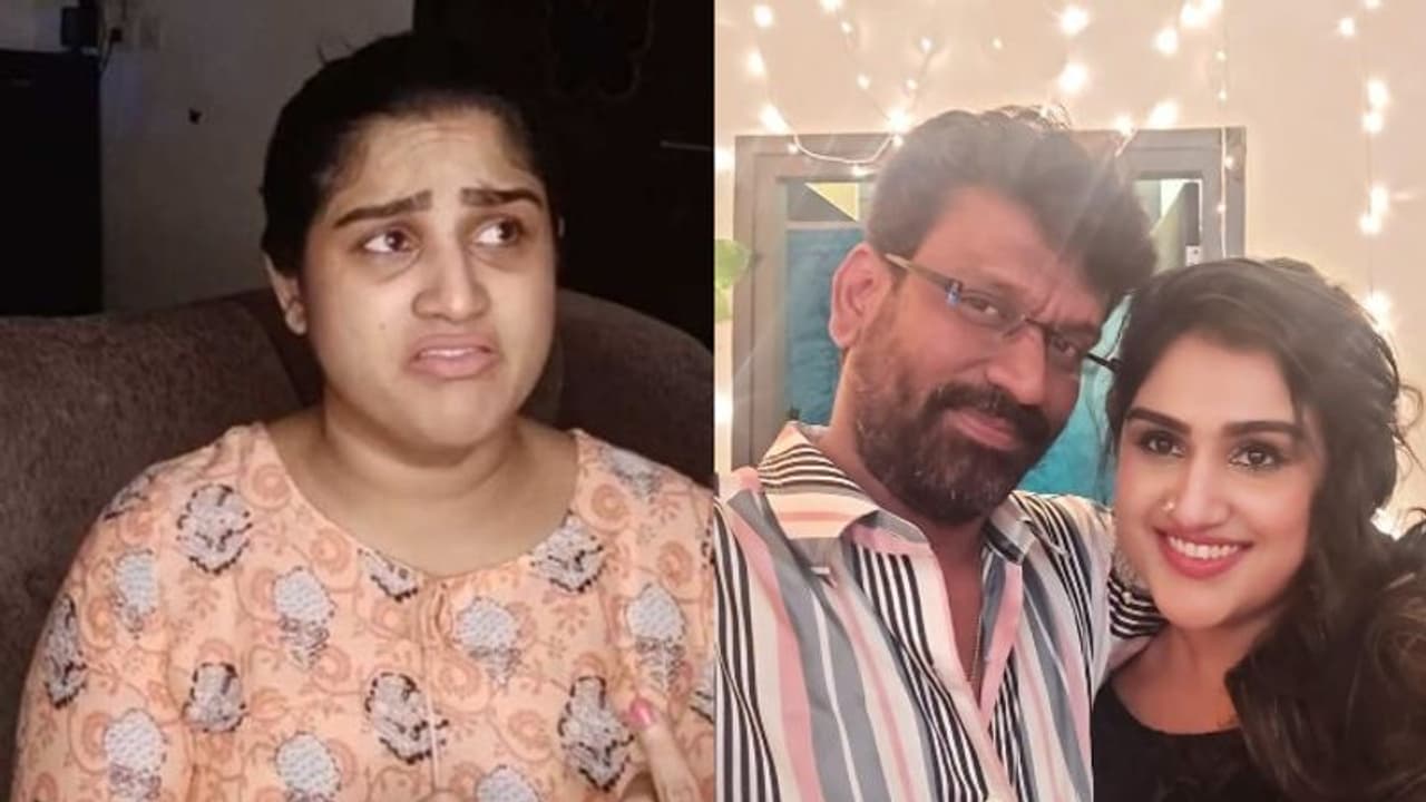 മൂന്നാം വിവാഹവും തകര്ന്നു, പൊട്ടിക്കരഞ്ഞ് ലൈവില് നടി വനിതാ വിജയകുമാര് വീഡിയോ മൂന്നാം വിവാഹവും തകര്ന്നു, പൊട്ടിക്കരഞ്ഞ് ലൈവില് നടി വനിതാ വിജയകുമാര് വീഡിയോ