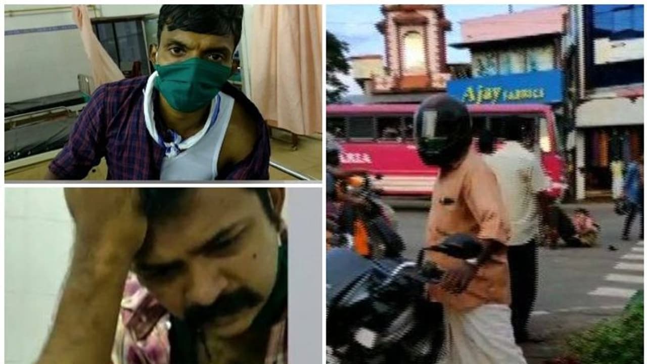 അപകടകരമായി ബസ് ഓടിച്ചത് ചോദ്യം ചെയ്തു, ബൈക്ക് യാത്രികന് മർദ്ദനം, ബസ് ജീവനക്കാർ ഒളിവിൽ അപകടകരമായി ബസ് ഓടിച്ചത് ചോദ്യം ചെയ്തു, ബൈക്ക് യാത്രികന് മർദ്ദനം, ബസ് ജീവനക്കാർ ഒളിവിൽ