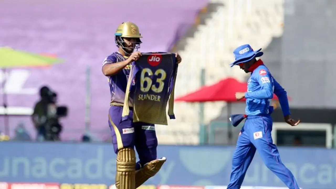 IPL 2020: Watch KKR's Nitish Rana pays tribute to late father in law following match winning knock against DC IPL 2020: Watch KKR's Nitish Rana pays tribute to late father in law following match winning knock against DC