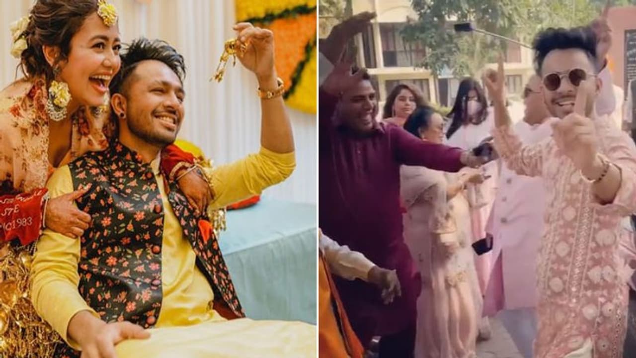 जब बहन नेहा की शादी में भाई टोनी कक्कड़ ने किया भांगड़ा, वायरल हो रहा वीडियो जब बहन नेहा की शादी में भाई टोनी कक्कड़ ने किया भांगड़ा, वायरल हो रहा वीडियो