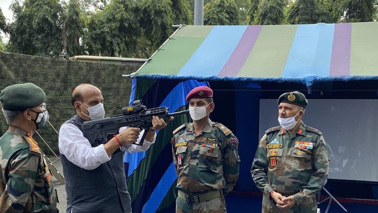 Rajnath: Army won't let anyone take an inch of our land Rajnath: Army won't let anyone take an inch of our land