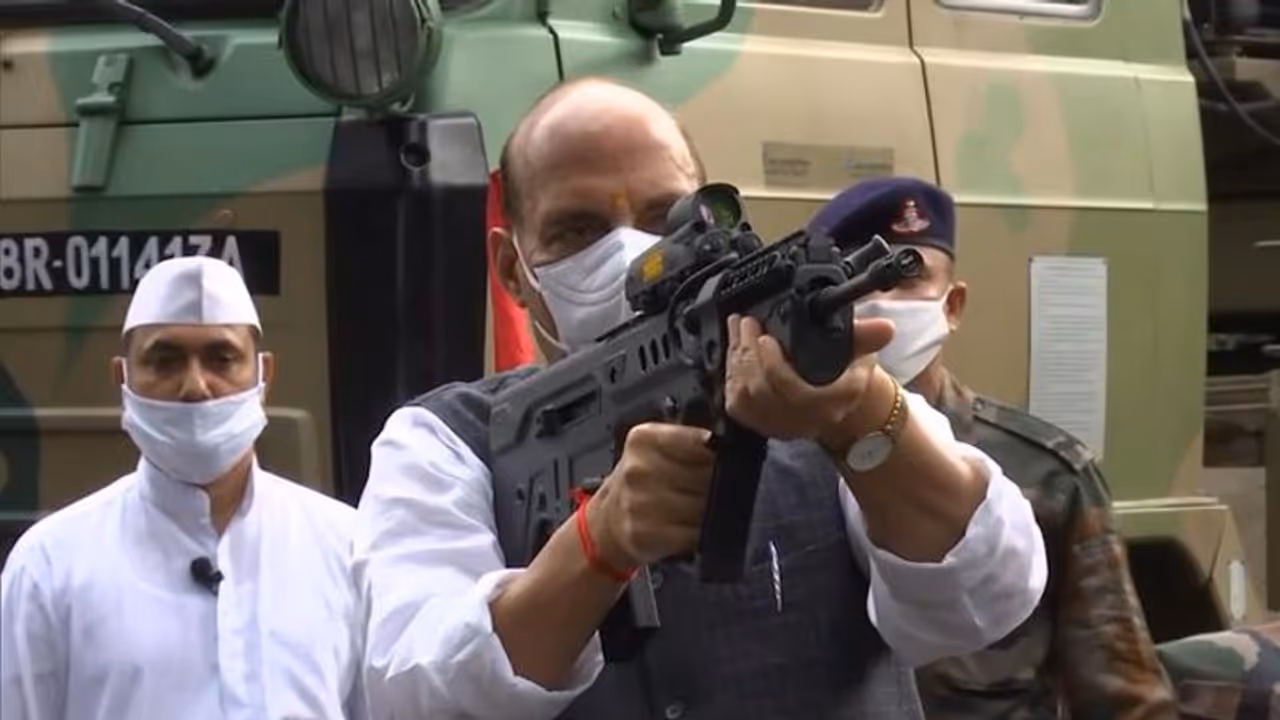 Rajnath Singh: Can't achieve peace through desire, but by ability to deter war Rajnath Singh: Can't achieve peace through desire, but by ability to deter war