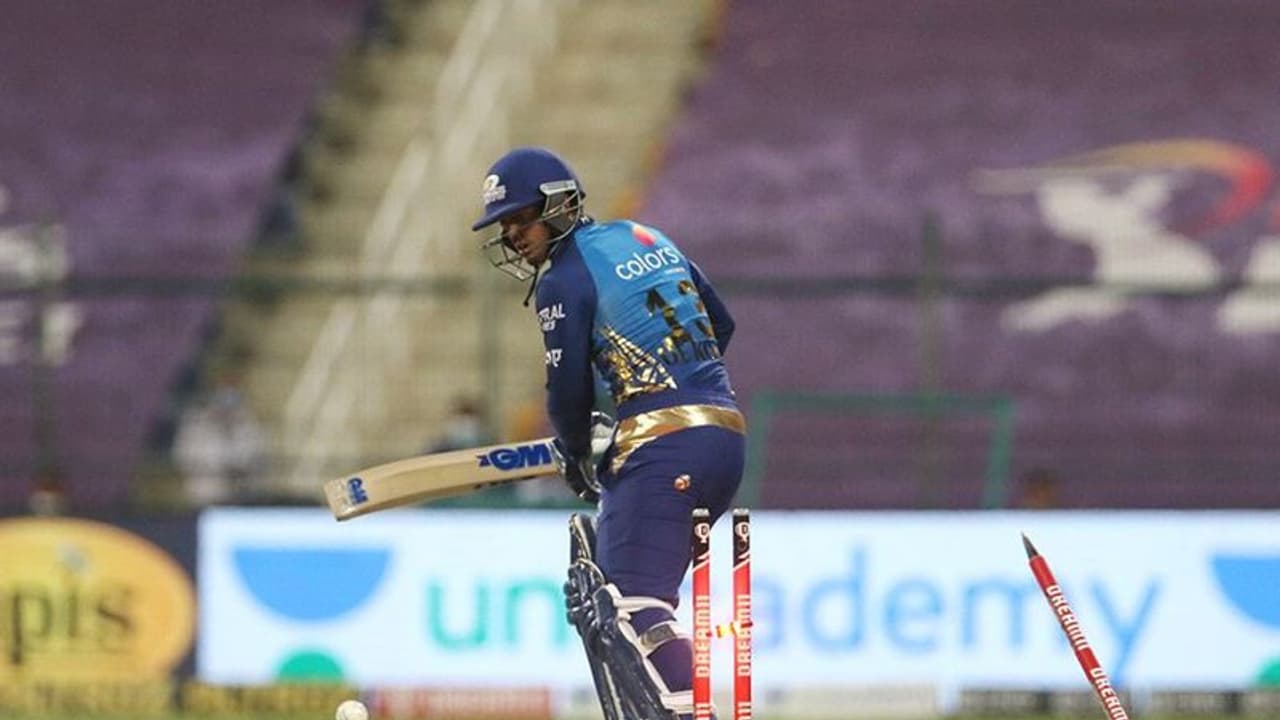 ഡീകോക്കിനെ എറിഞ്ഞിട്ട് ആര്ച്ചര്, തകര്ത്തടിച്ച് കിഷനും സൂര്യകുമാറും; രാജസ്ഥാനെതിരെ മുംബൈക്ക് മികച്ച തുടക്കം ഡീകോക്കിനെ എറിഞ്ഞിട്ട് ആര്ച്ചര്, തകര്ത്തടിച്ച് കിഷനും സൂര്യകുമാറും; രാജസ്ഥാനെതിരെ മുംബൈക്ക് മികച്ച തുടക്കം