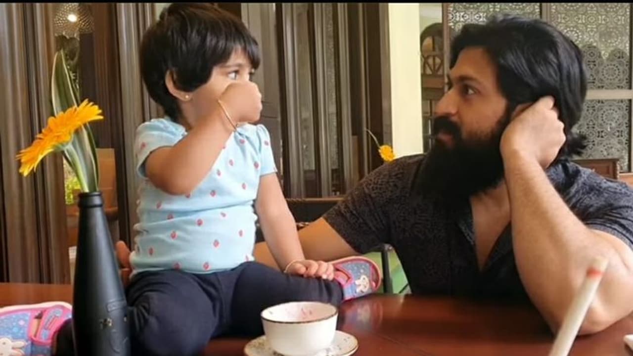 Here is how Yash gets a dose of himself from daughter Ayra Here is how Yash gets a dose of himself from daughter Ayra