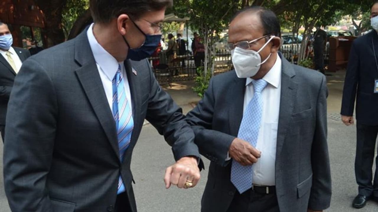 NSA डोभाल ने अमेरिकी विदेश मंत्री पोम्पियो और रक्षा मंत्री एस्पर से की मुलाकात, कई अहम मुद्दों पर हुई चर्चा NSA डोभाल ने अमेरिकी विदेश मंत्री पोम्पियो और रक्षा मंत्री एस्पर से की मुलाकात, कई अहम मुद्दों पर हुई चर्चा