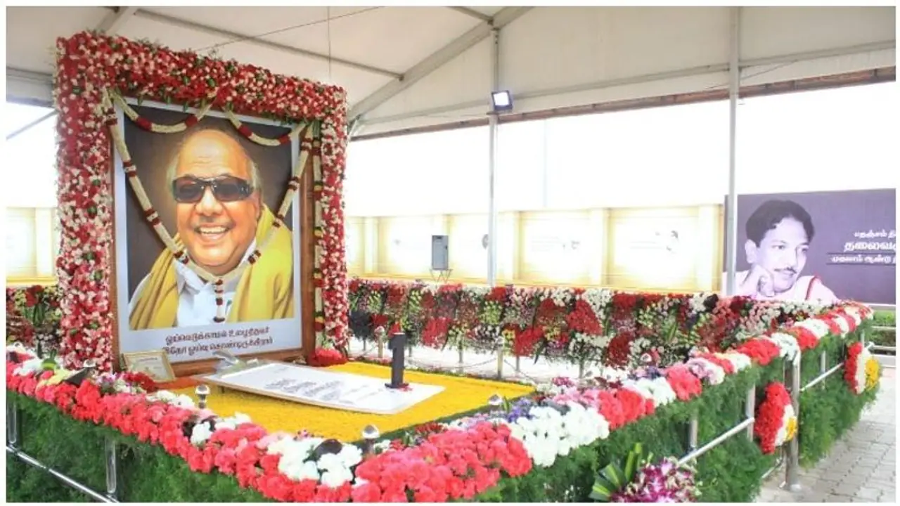 கருணாநிதி சமாதியில் நட்டநடுச் சாமத்தில் கேட்கும் அழுகுரல்... நிழலுக்கு ஏற்பட்ட பரிதாபம்..! கருணாநிதி சமாதியில் நட்டநடுச் சாமத்தில் கேட்கும் அழுகுரல்... நிழலுக்கு ஏற்பட்ட பரிதாபம்..!