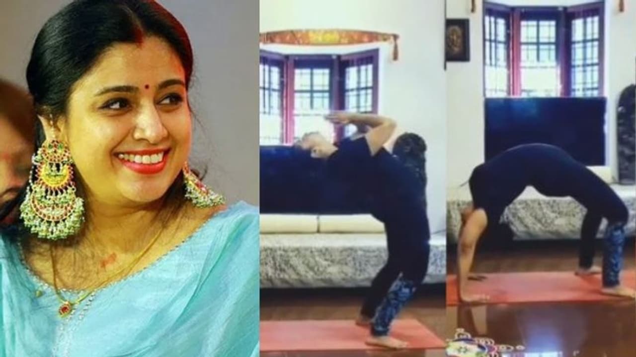 ‘ഊര്‍ധ്വ ധനുരാസനം..‘; കഠിനമായ യോ​ഗമുറയുമായി സംയുക്ത വർമ; വീഡിയോ