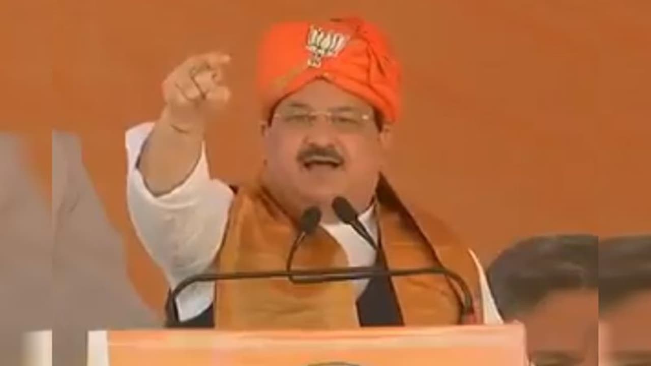 बिहार में ट्रंप, जेपी नड्डा बोले 'कोरोना से अमेरिका डगमगा गया, लेकिन मोदीजी ने लॉकडाउन से देश बचा लिया'