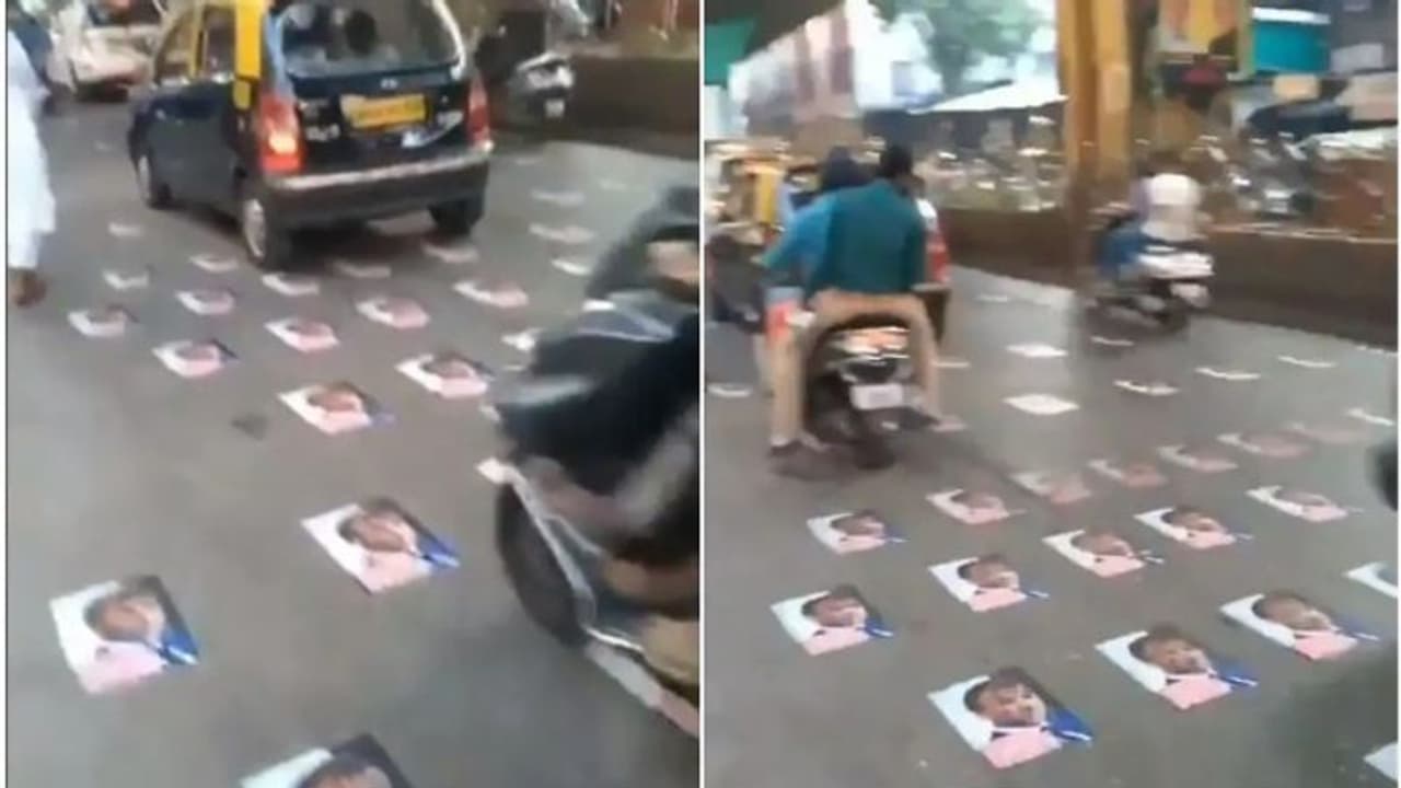 ഇസ്ലാമിനെക്കുറിച്ച് പരാമര്ശം; ഫ്രാന്സ് പ്രസിഡന്റ് മക്രോണിന്റെ ചിത്രം റോഡില് പതിച്ച് മുംബൈയില് പ്രതിഷേധം ഇസ്ലാമിനെക്കുറിച്ച് പരാമര്ശം; ഫ്രാന്സ് പ്രസിഡന്റ് മക്രോണിന്റെ ചിത്രം റോഡില് പതിച്ച് മുംബൈയില് പ്രതിഷേധം