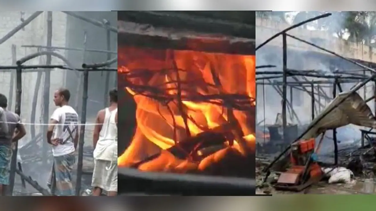 সল্টলেকের নির্মিয়মান বিল্ডিং র লেবার রুমে আগুন, পড়িমরি করে ছুট অসংখ্য দিল কর্মী সল্টলেকের নির্মিয়মান বিল্ডিং র লেবার রুমে আগুন, পড়িমরি করে ছুট অসংখ্য দিল কর্মী