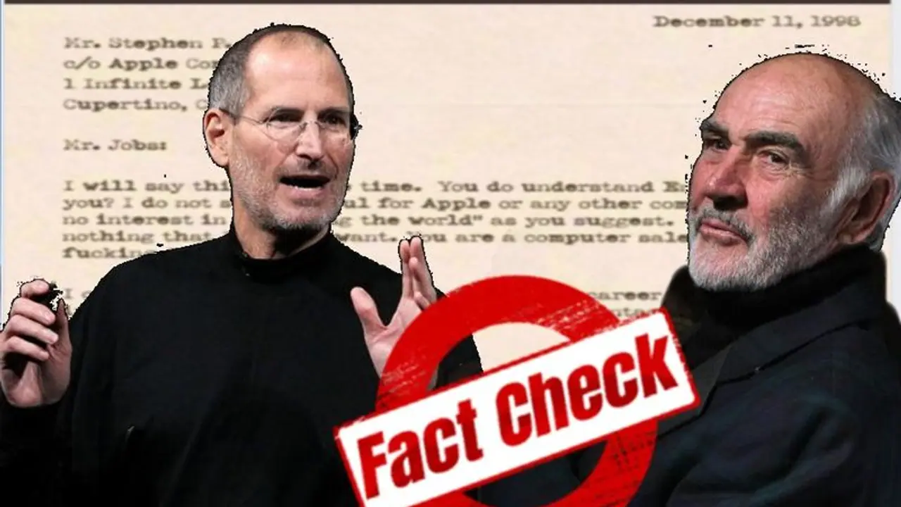 'আপনি কম্পিউটার বিক্রেতা, আমি বন্ড', ভাইরাল জোবস কে লেখা কনারির চিঠি, জানুন আসল সত্য 'আপনি কম্পিউটার বিক্রেতা, আমি বন্ড', ভাইরাল জোবস কে লেখা কনারির চিঠি, জানুন আসল সত্য