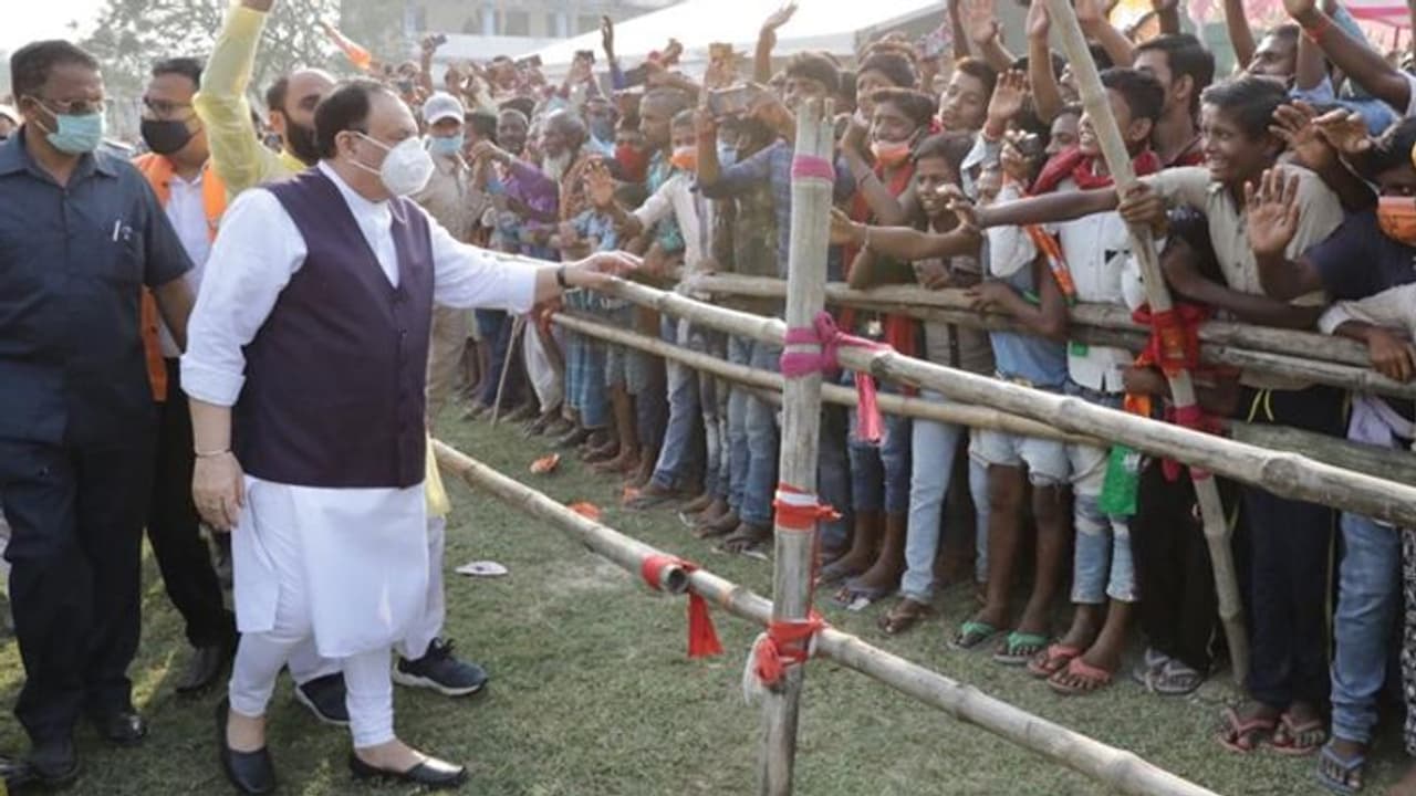 दरभंगा में जेपी नड्डा का रोड शो, BJP प्रेसिडेंट बोले मोदी के आने से राजनीति बदली, जंगलराज की जगह खत्म