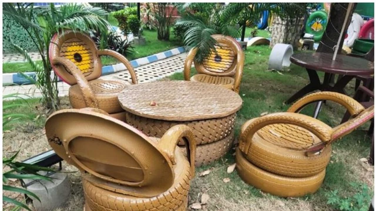 ടയർ കൊണ്ടുള്ള പാർക്കോ? ഇന്ത്യയ്ക്ക് തന്നെ മാതൃകയാവുന്നു ഈ ബസ് ഡിപ്പോ! ടയർ കൊണ്ടുള്ള പാർക്കോ? ഇന്ത്യയ്ക്ക് തന്നെ മാതൃകയാവുന്നു ഈ ബസ് ഡിപ്പോ!