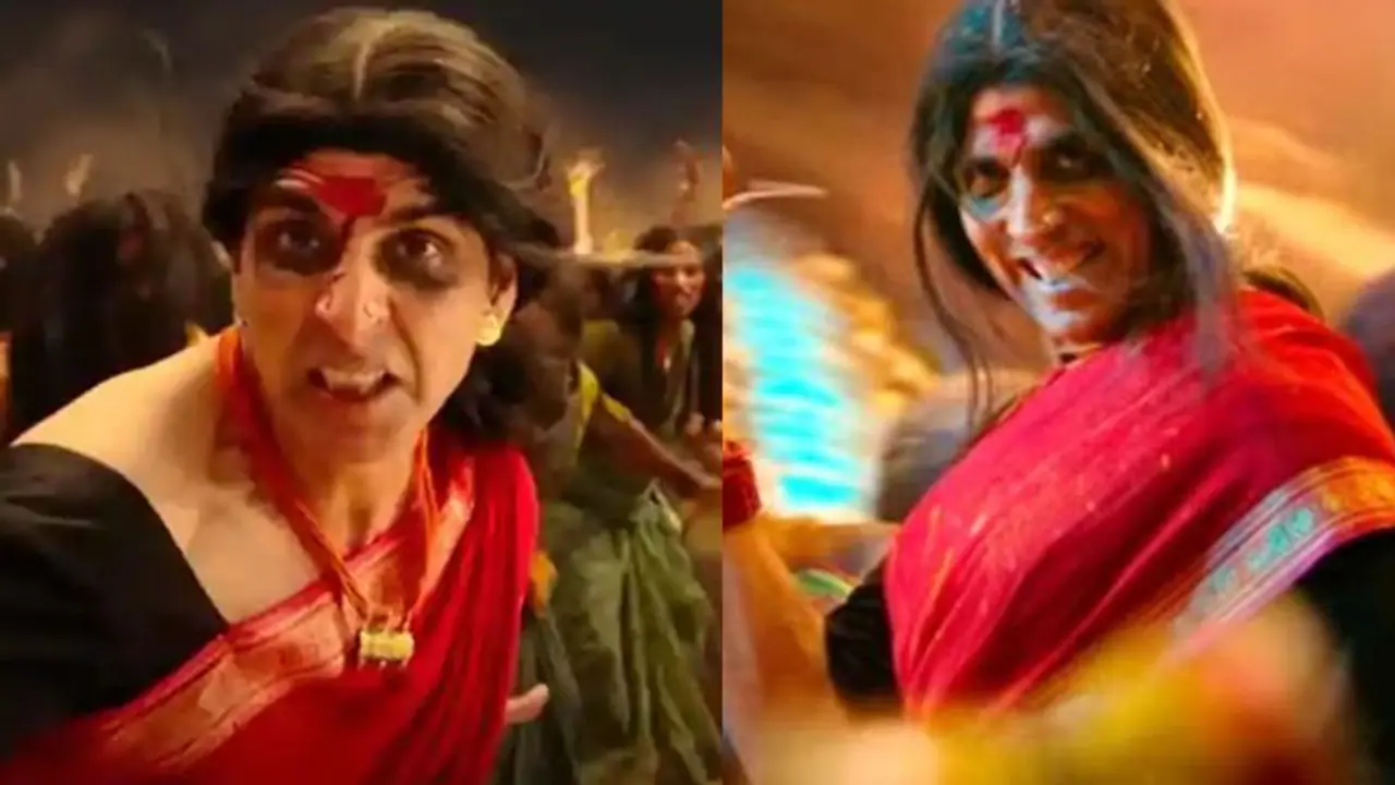 लाल साड़ी, माथे पर बिंदी और तालियां बजा बजाकर नाचते हुए अक्षय कुमार ने दिखाया अपना खौफनाक रूप लाल साड़ी, माथे पर बिंदी और तालियां बजा बजाकर नाचते हुए अक्षय कुमार ने दिखाया अपना खौफनाक रूप