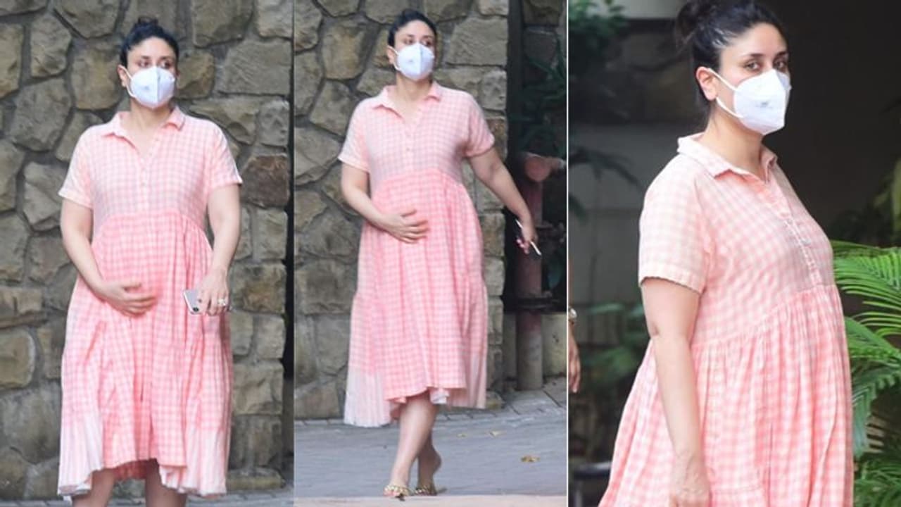 अपने बढ़े पेट को हाथ से यूं संभालती नजर आई करीना, चेक की पिंक फ्रॉक और गोल्डन चप्पल में यहां दिखी अपने बढ़े पेट को हाथ से यूं संभालती नजर आई करीना, चेक की पिंक फ्रॉक और गोल्डन चप्पल में यहां दिखी