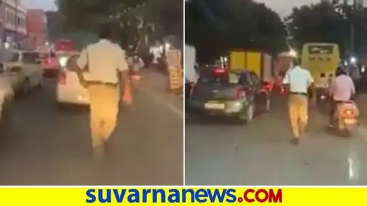 ಆ್ಯಂಬುಲೆನ್ಸ್ಗೆ ದಾರಿ ಮಾಡಿಕೊಡಲು 2 ಕಿ.ಮೀ ಓಡಿದ ಪೊಲೀಸ್ : ವೈರಲ್ ಆ್ಯಂಬುಲೆನ್ಸ್ಗೆ ದಾರಿ ಮಾಡಿಕೊಡಲು 2 ಕಿ.ಮೀ ಓಡಿದ ಪೊಲೀಸ್ : ವೈರಲ್