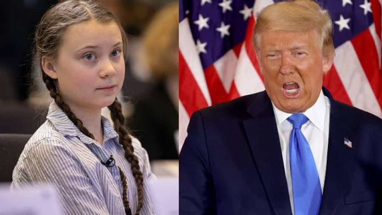 'ചില് ട്രംപ് ചില്', തന്നെ പരിഹസിക്കാനുപയോഗിച്ച അതേ വാക്കുപയോഗിച്ച് ട്രംപിനെ ട്രോളി ഗ്രേറ്റ തുന്ബര്ഗ് 'ചില് ട്രംപ് ചില്', തന്നെ പരിഹസിക്കാനുപയോഗിച്ച അതേ വാക്കുപയോഗിച്ച് ട്രംപിനെ ട്രോളി ഗ്രേറ്റ തുന്ബര്ഗ്