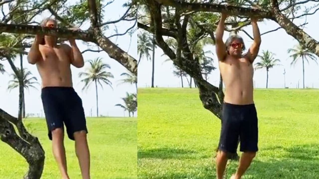 पेड़ की डाल से लटकते हुए एक्सरसाइज करते दिखे मिलिंद सोमण, इस वजह से दर्ज हुई है FIR पेड़ की डाल से लटकते हुए एक्सरसाइज करते दिखे मिलिंद सोमण, इस वजह से दर्ज हुई है FIR