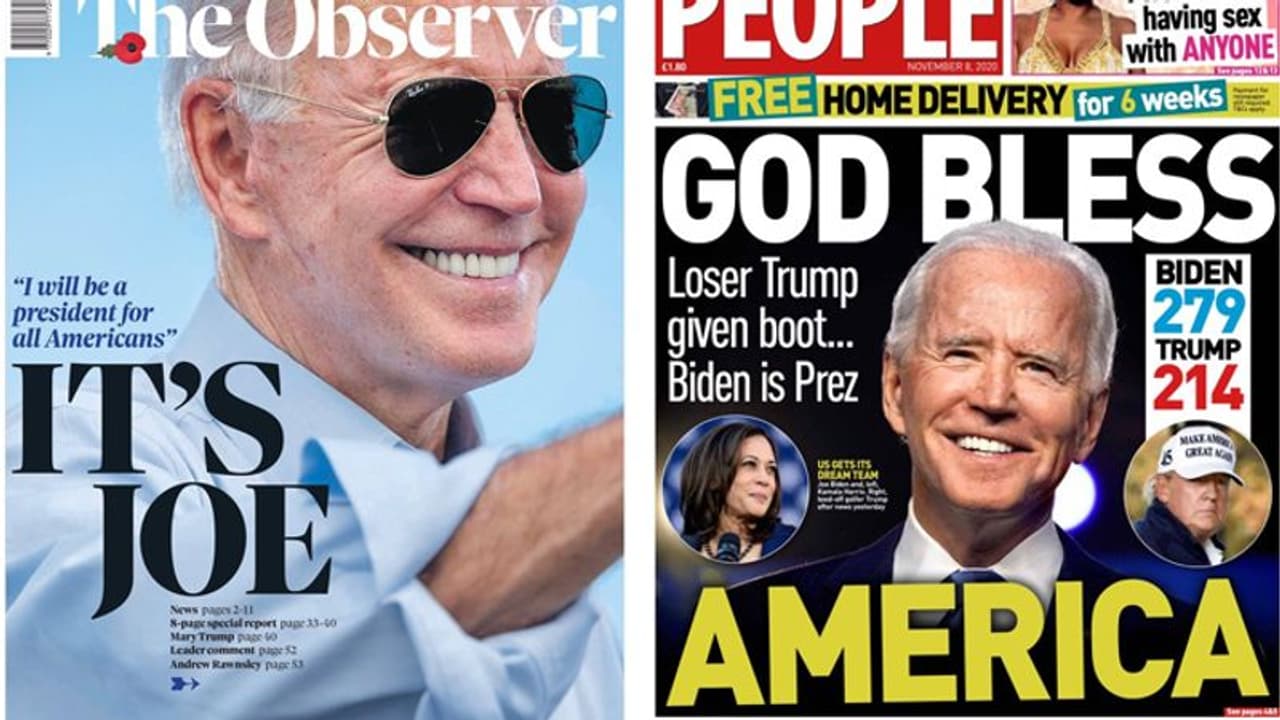 'अ न्यू डॉन फॉर अमेरिका': जानिए ट्रम्प की हार और बाइडेन की जीत पर कैसी रही वर्ल्ड मीडिया की प्रतिक्रिया 'अ न्यू डॉन फॉर अमेरिका': जानिए ट्रम्प की हार और बाइडेन की जीत पर कैसी रही वर्ल्ड मीडिया की प्रतिक्रिया