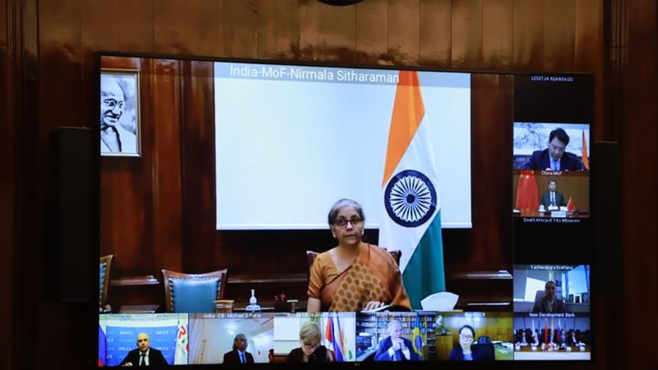 Nirmala Sitharaman attends BRICS Finance Ministers, Central Bank Governors meeting Nirmala Sitharaman attends BRICS Finance Ministers, Central Bank Governors meeting