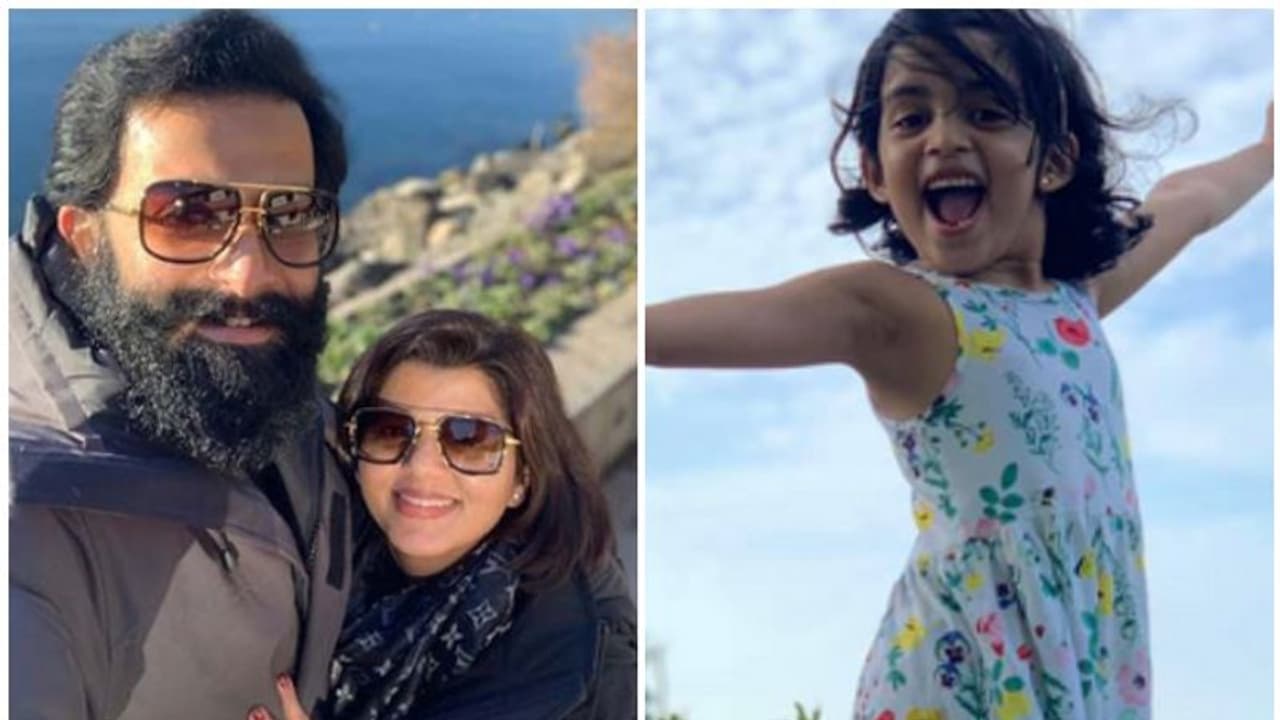 Collage of Prithviraj and Supriya Menon with Alankrita