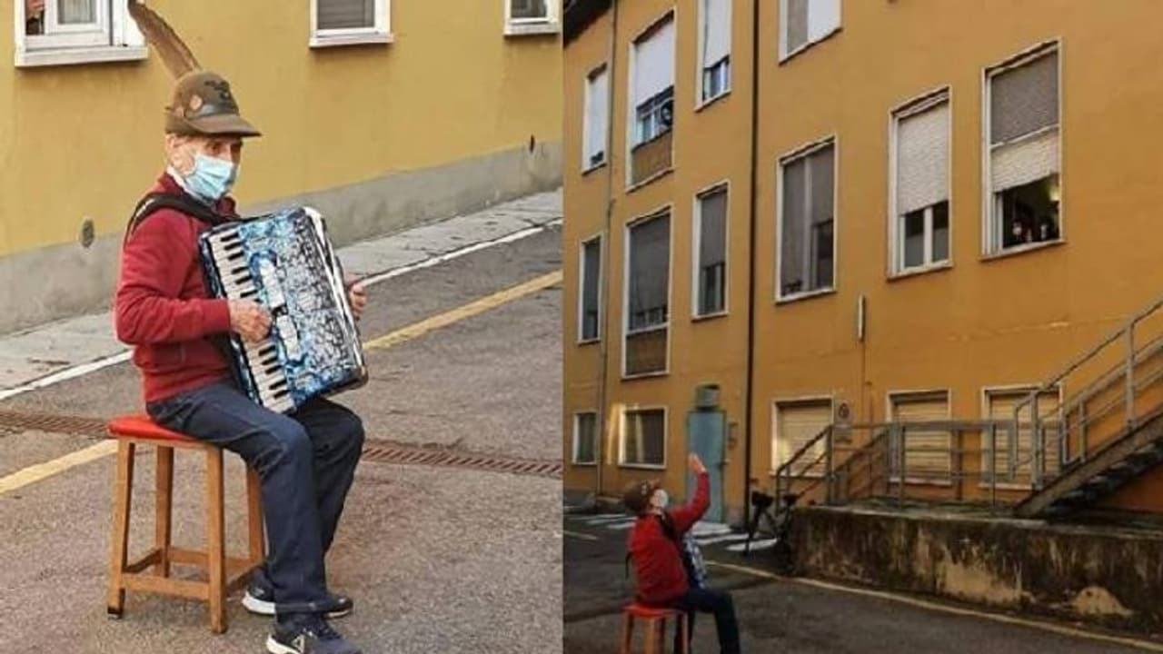 ആശുപത്രിയുടെ ജനാലക്കരികില് ഭാര്യയുടെ പ്രിയഗാനം പാടി എണ്പത്തൊന്നുകാരന്; വീഡിയോ ആശുപത്രിയുടെ ജനാലക്കരികില് ഭാര്യയുടെ പ്രിയഗാനം പാടി എണ്പത്തൊന്നുകാരന്; വീഡിയോ