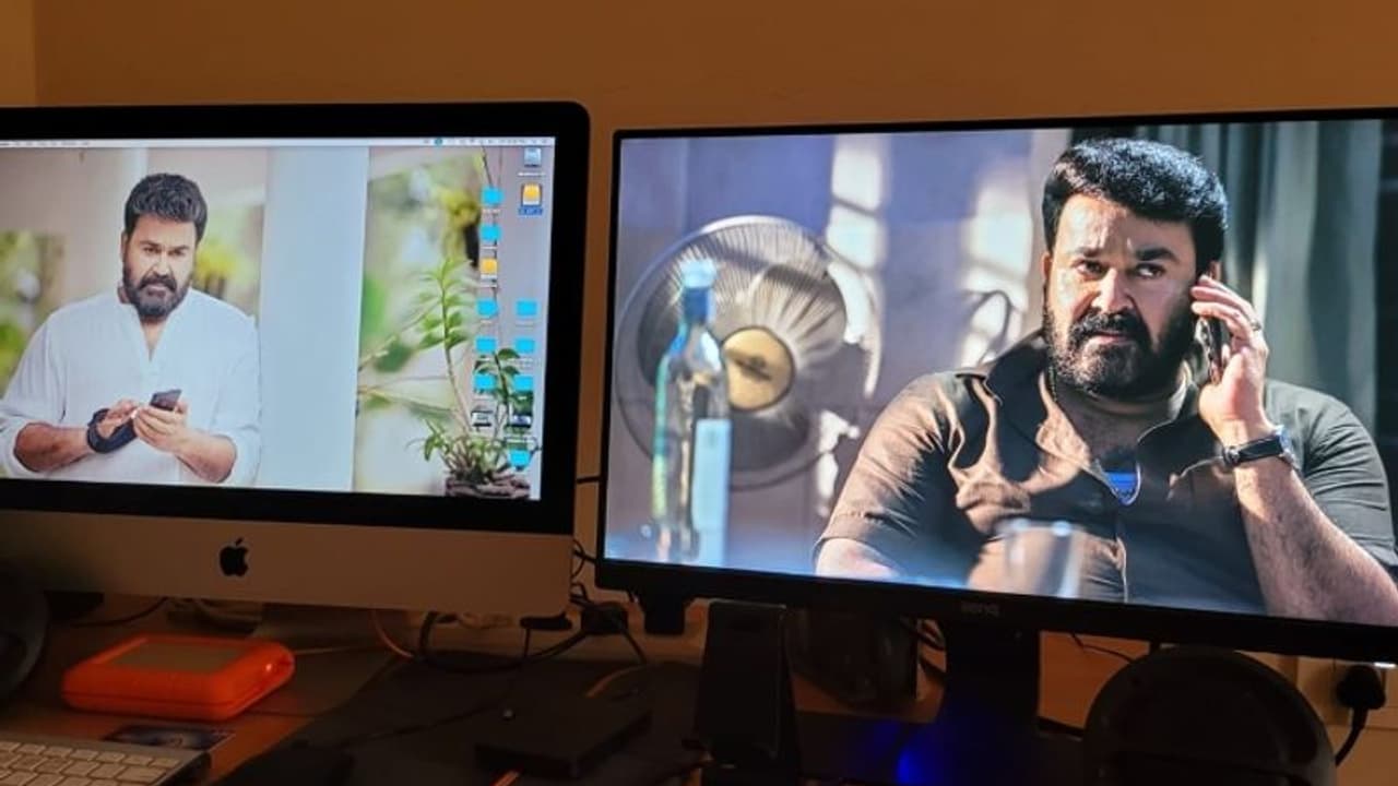 ഡയല്‍ ചെയ്യുന്ന 'ജോര്‍ജുകുട്ടി', കോള്‍ എടുക്കണമോ എന്ന് സംശയിക്കുന്ന 'റാം'; ഇരുവരും എഡിറ്റിംഗ് ടേബിളില്‍!