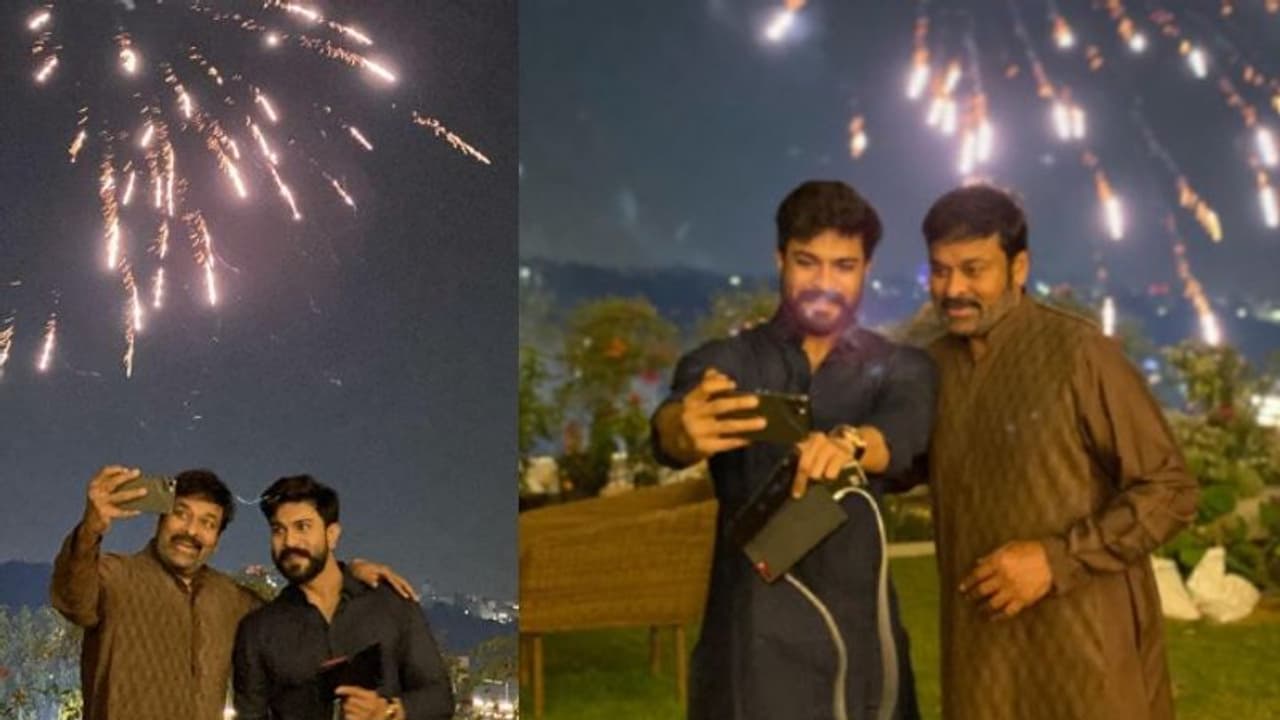 దివాళి నైట్లో మెగాస్టార్, మెగా పవర్ స్టార్.. సెల్ఫీ అదిరిపోయింది! దివాళి నైట్లో మెగాస్టార్, మెగా పవర్ స్టార్.. సెల్ఫీ అదిరిపోయింది!