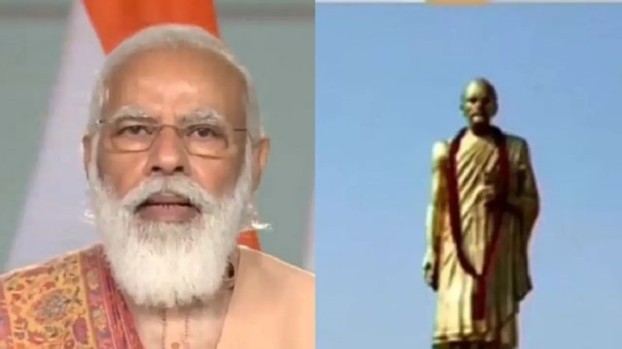 PM Modi unveils ‘Statue of Peace’ in Rajasthan to mark 151st birth anniversary of Jainacharya Vijay Vallabh PM Modi unveils ‘Statue of Peace’ in Rajasthan to mark 151st birth anniversary of Jainacharya Vijay Vallabh