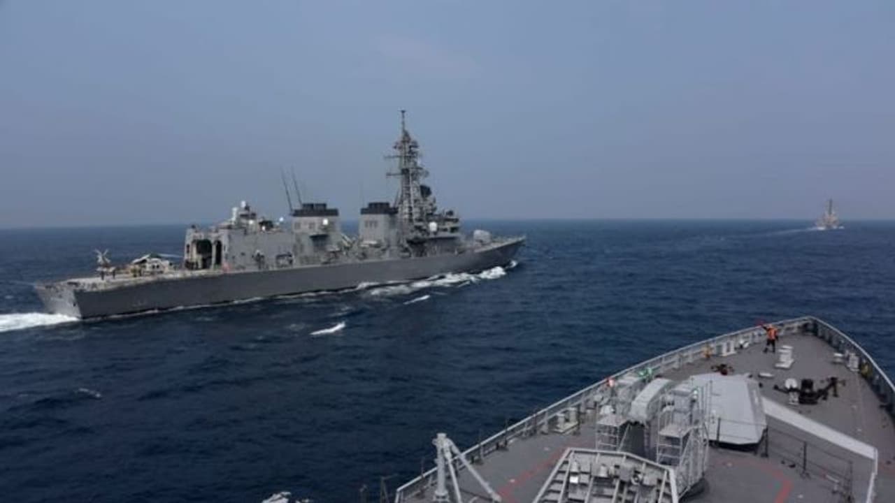 F 18s, MiG 29Ks carry out simulated attacks during Malabar exercise