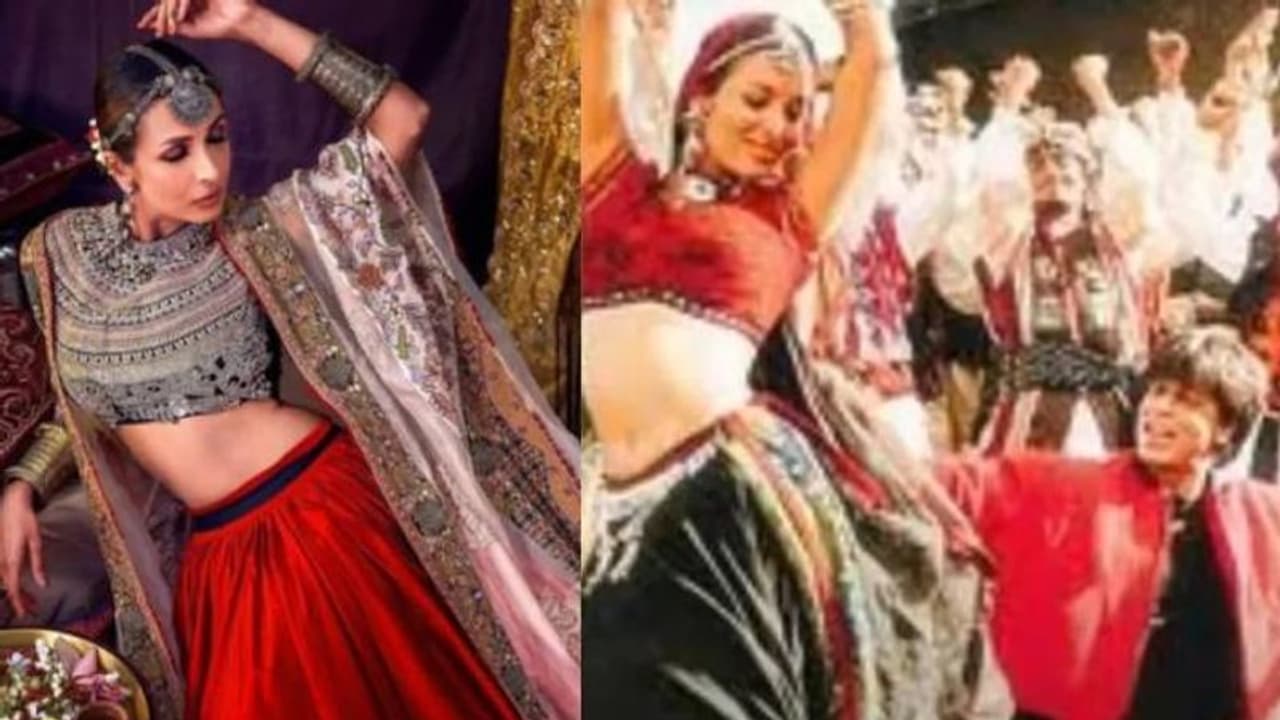 ചുവപ്പ് ലെഹങ്കയില്‍ മനോഹരിയായി മലൈക; 'ഛയ്യ ഛയ്യാ' ലുക്ക് ഓര്‍മ വരുന്നുവെന്ന് ആരാധകര്‍