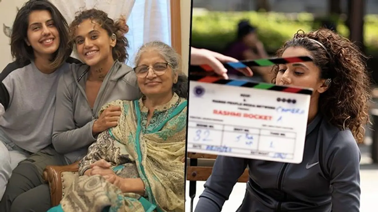 Taapsee Pannu's Rashmi Rocket's Pune shooting wrapped up; this is how team surprised her Taapsee Pannu's Rashmi Rocket's Pune shooting wrapped up; this is how team surprised her