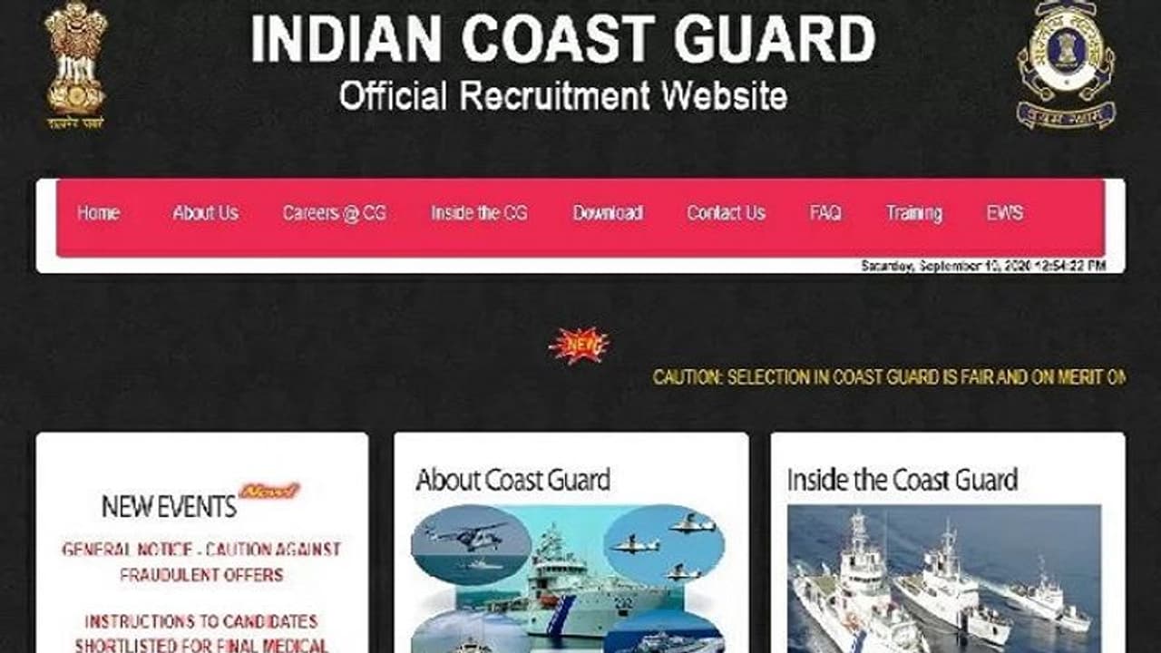 10వ తరగతి పాసైన వారికి ఇండియన్ కోస్ట్ గార్డ్ లో ఉద్యోగాలు.. వెంటనే అప్లయ్ చేసుకోండీ.. 10వ తరగతి పాసైన వారికి ఇండియన్ కోస్ట్ గార్డ్ లో ఉద్యోగాలు.. వెంటనే అప్లయ్ చేసుకోండీ..