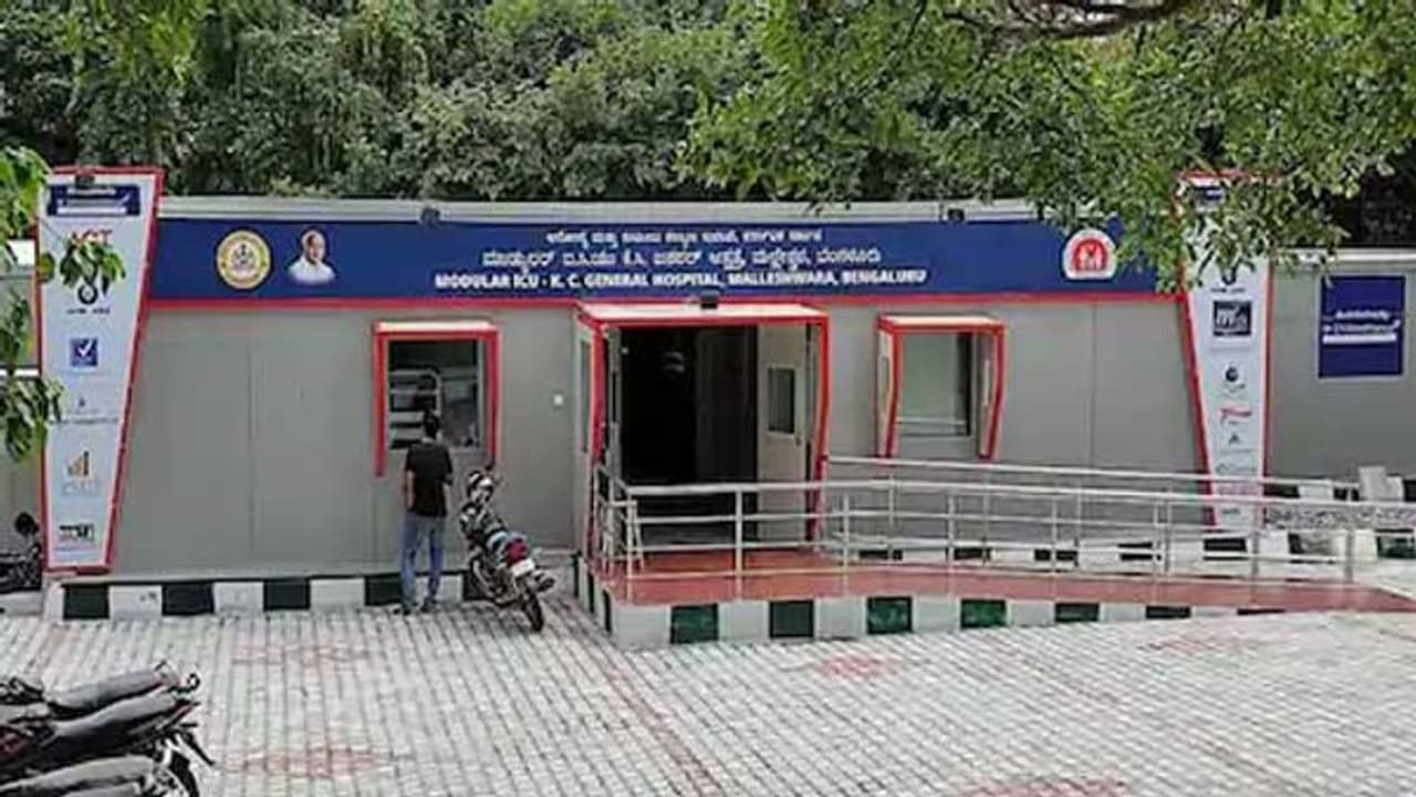 Construction containers transformed into ICUs in Bengaluru Construction containers transformed into ICUs in Bengaluru