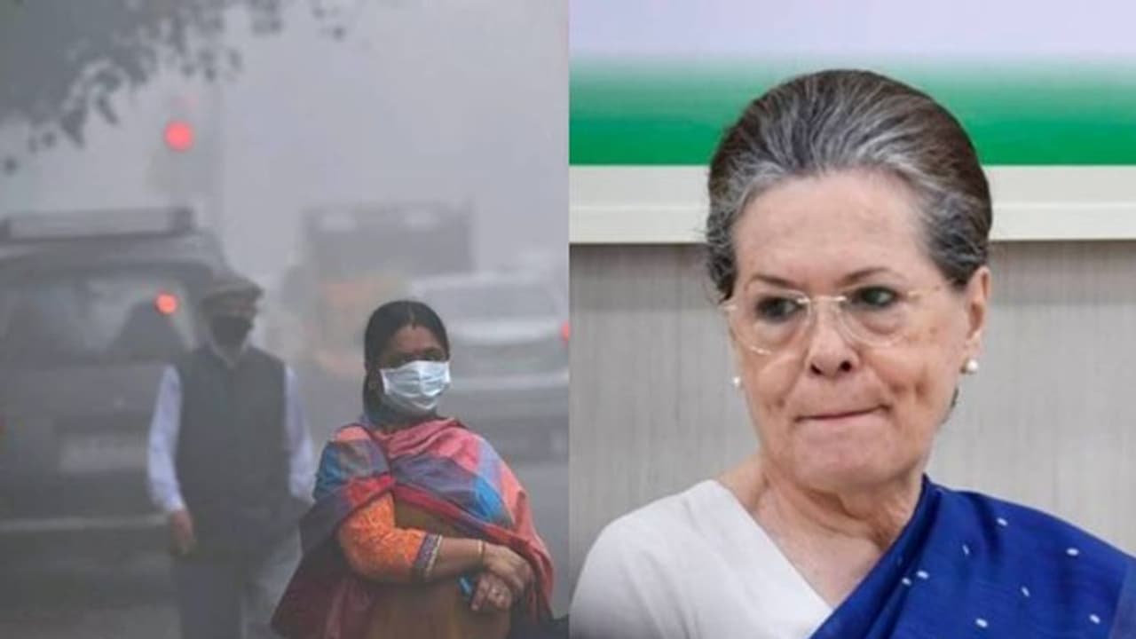 വായു മലിനീകരണവും കൊവിഡ് വ്യാപനവും രൂക്ഷം; കോൺഗ്രസ് അധ്യക്ഷ ദില്ലി വിട്ടു