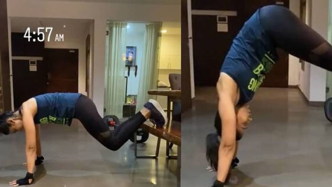 വര്ക്കൗട്ട് മെഷീന് ഇല്ലാതെയും വ്യായാമം ചെയ്യാം; വീഡിയോയുമായി നടി വര്ക്കൗട്ട് മെഷീന് ഇല്ലാതെയും വ്യായാമം ചെയ്യാം; വീഡിയോയുമായി നടി