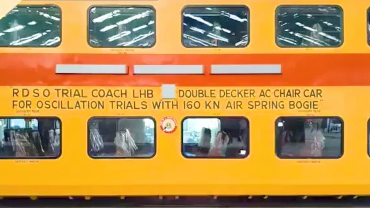 Double decker coaches launched by RCF can run at 160kmph