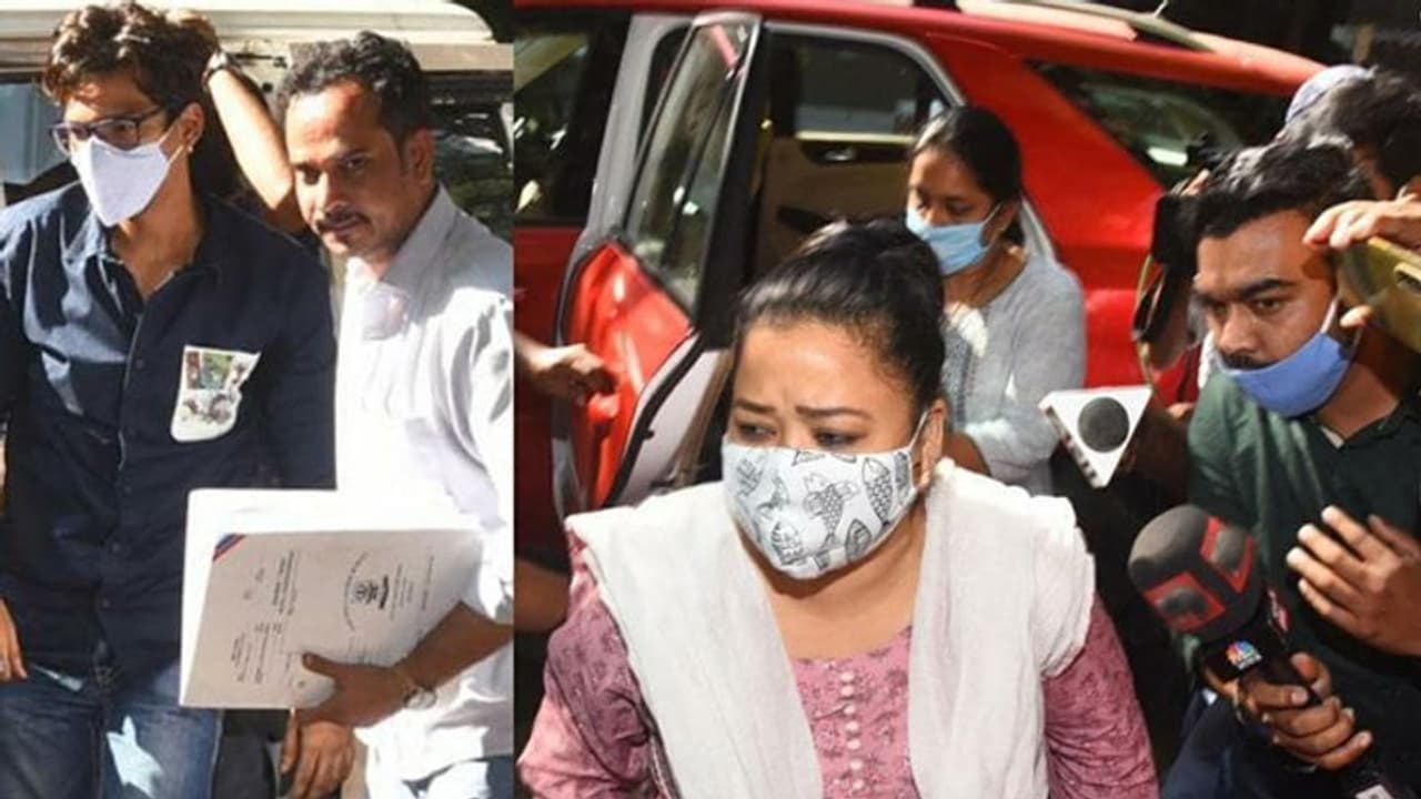 भारती के घर और दफ्तर से NCB को मिला 86.5 ग्राम गांजा, पति के साथ गांजा लेने की बात कबूली, हुईं गिरफ्तार