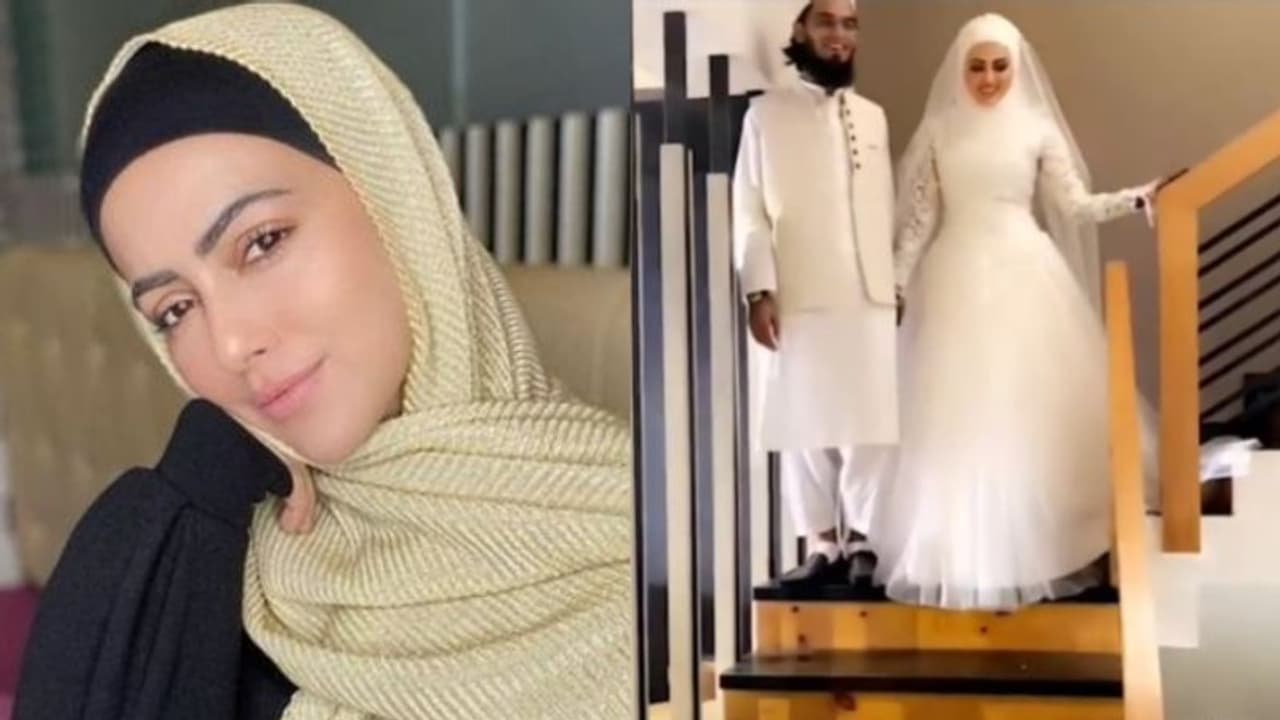 സന ഖാന്‍ വിവാഹിതയായി, വരന്‍ ഗുജറാത്ത് സ്വദേശി