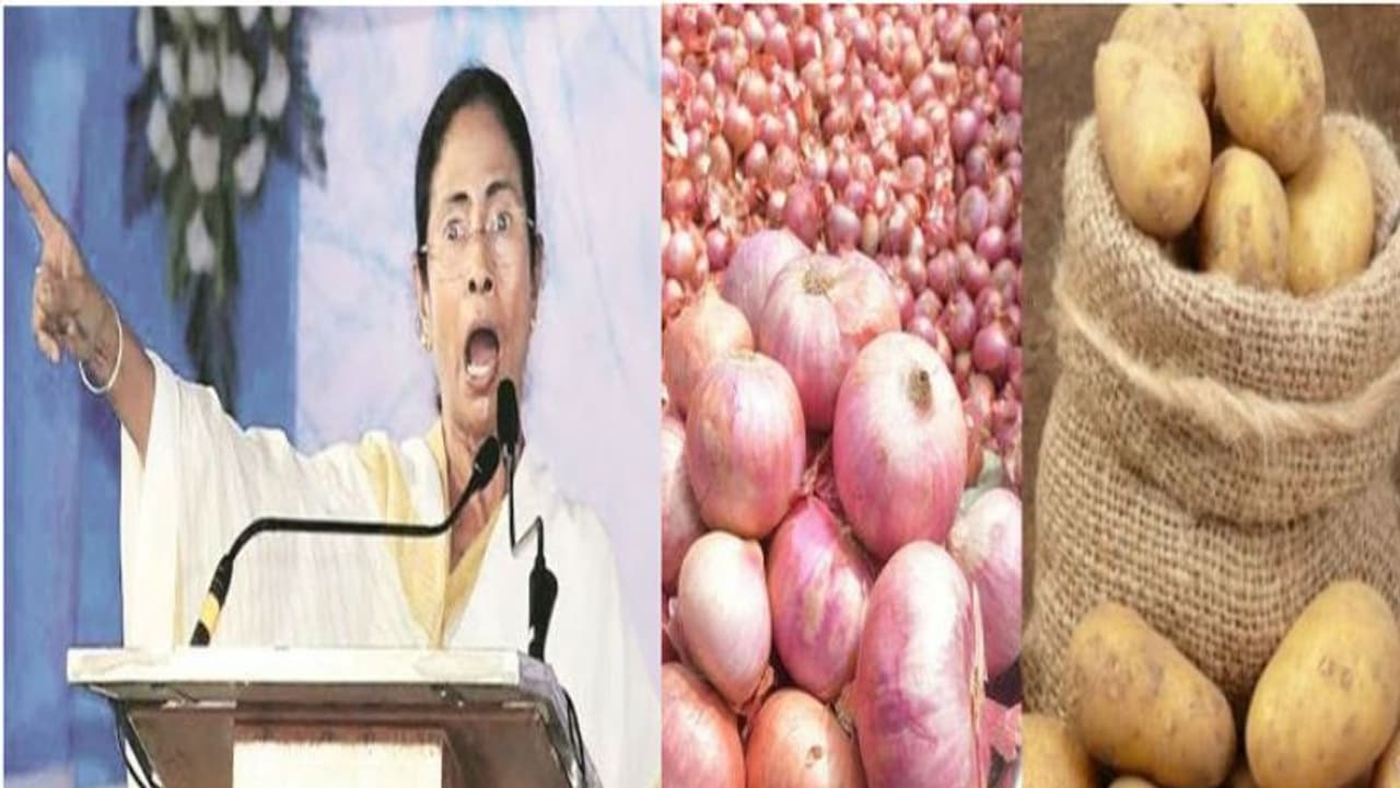 আকাশ ছোঁয়া আলু পেঁয়াজের দাম, নয়া কৃষি আইন নিয়ে বাঁকুড়া থেকে কেন্দ্রকে তোপ মমতার আকাশ ছোঁয়া আলু পেঁয়াজের দাম, নয়া কৃষি আইন নিয়ে বাঁকুড়া থেকে কেন্দ্রকে তোপ মমতার