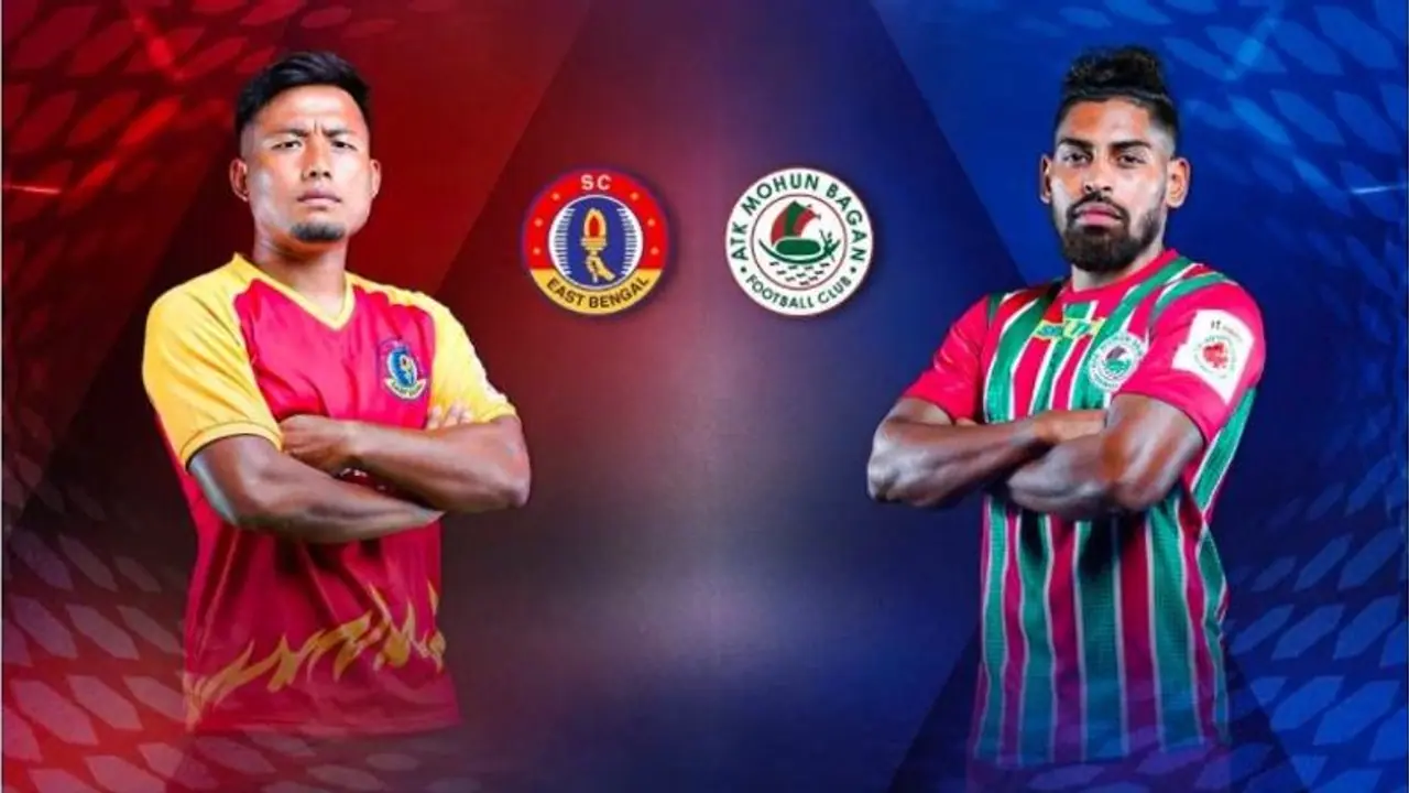 SC ಈಸ್ಟ್ ಬೆಂಗಾಲ್ vs ATK ಮೋಹನ್ ಬಾಗನ್; ಕುತೂಹಲ ಮೂಡಿಸಿದೆ ಕೋಲ್ಕತಾ ಡರ್ಬಿ SC ಈಸ್ಟ್ ಬೆಂಗಾಲ್ vs ATK ಮೋಹನ್ ಬಾಗನ್; ಕುತೂಹಲ ಮೂಡಿಸಿದೆ ಕೋಲ್ಕತಾ ಡರ್ಬಿ