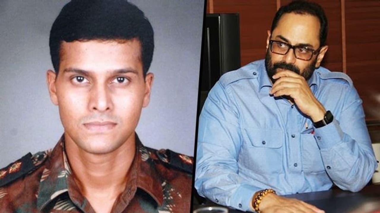 Rajeev Chandrasekhar salutes 26/11 Mumbai attack hero Major Sandeep Unnikrishnan Rajeev Chandrasekhar salutes 26/11 Mumbai attack hero Major Sandeep Unnikrishnan